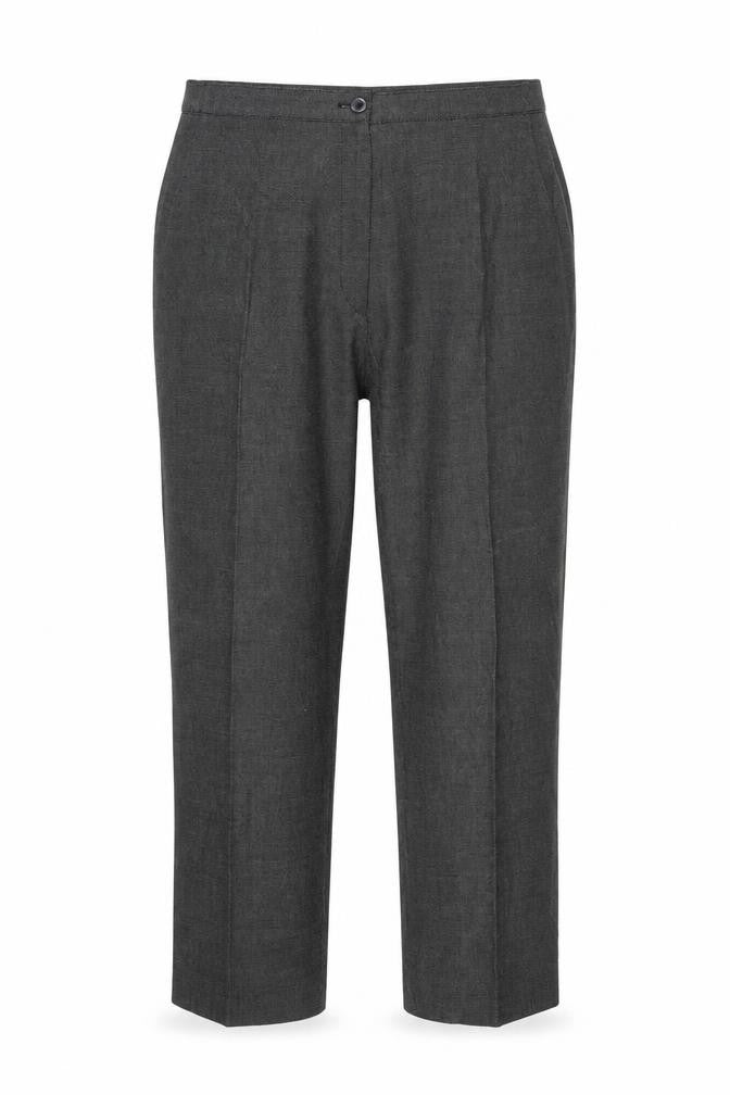 Ibris Style Womens Grey   Capri Trousers Size 44 L26 in