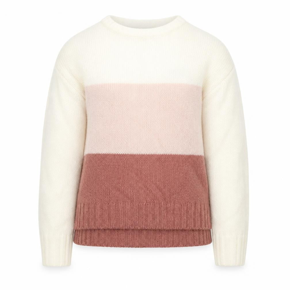Front view of New Look girls’ pink knit jumper, size 12-13, years