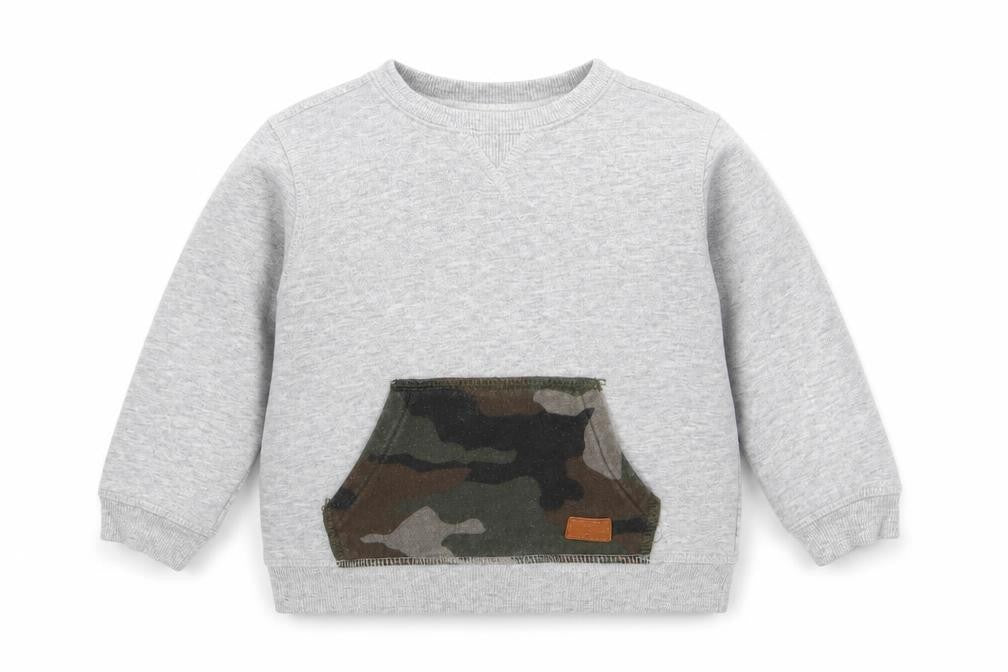 7 For All Mankind Boys Grey  Knit Pullover Jumper Size 2 Years