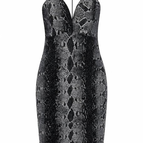 Cameo Rose Womens Grey Animal Print  Bodycon  Size 10