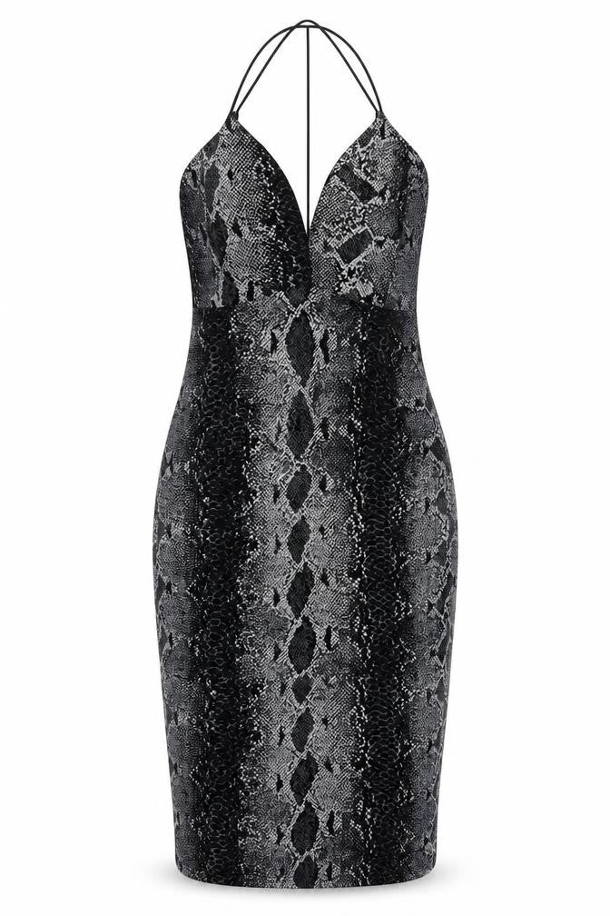 Cameo Rose Womens Grey Animal Print  Bodycon  Size 10