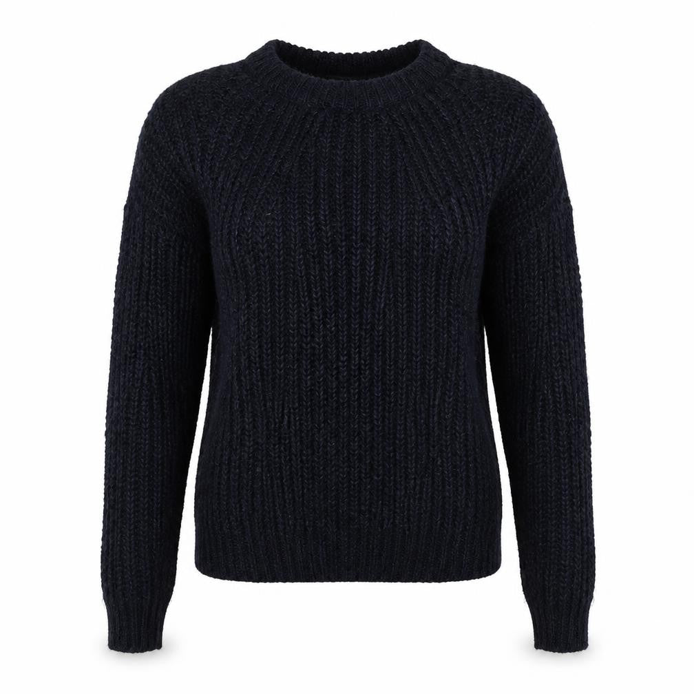 Front view of New Look women’s blue jumper, size S