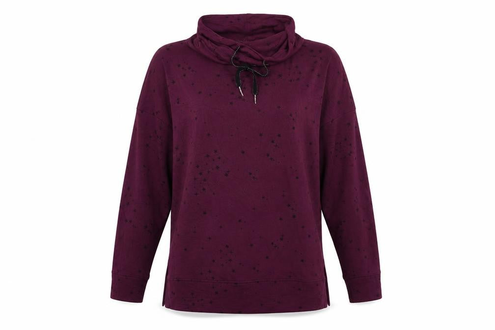 Day Dreams Womens Purple Geometric  Top Pyjama Top Size 8