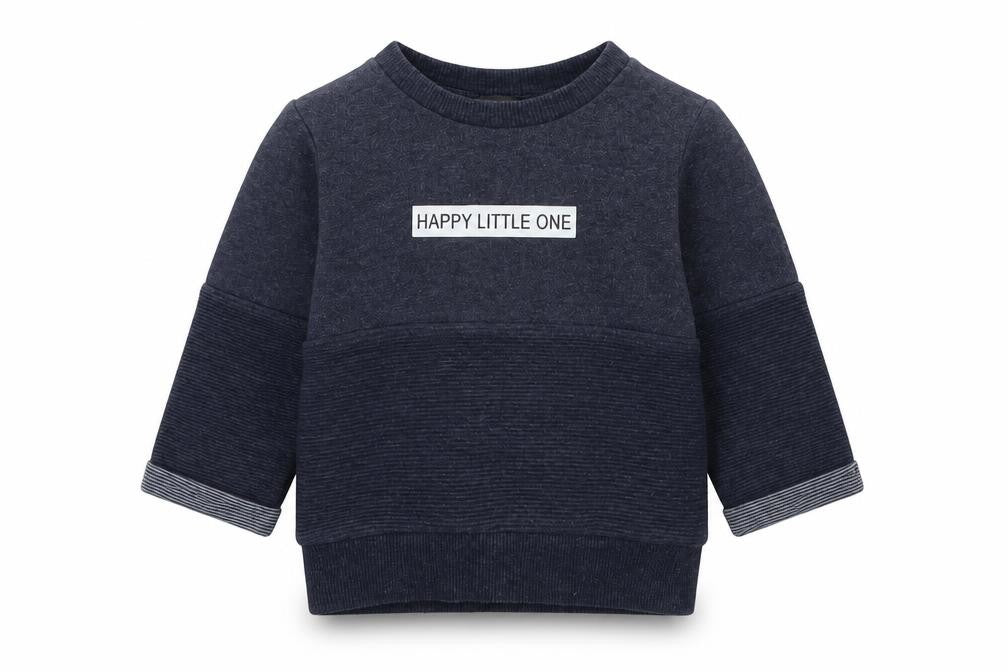 Front view of Primark boys’ grey pullover sweatshirt, size 9-10, years