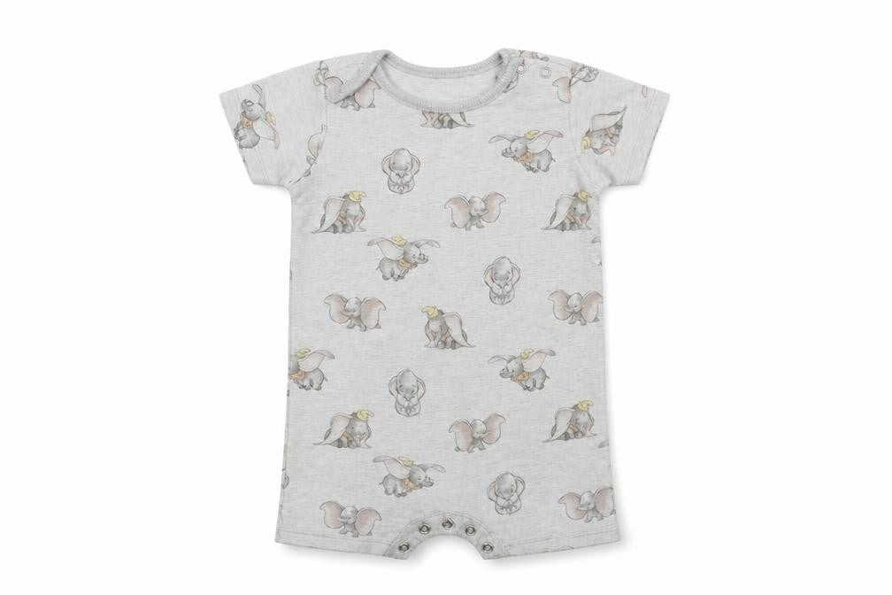 Disney Baby Baby Grey Colourblock  Babygrow One-Piece Size 12-18 Months  - Disney Dumbo