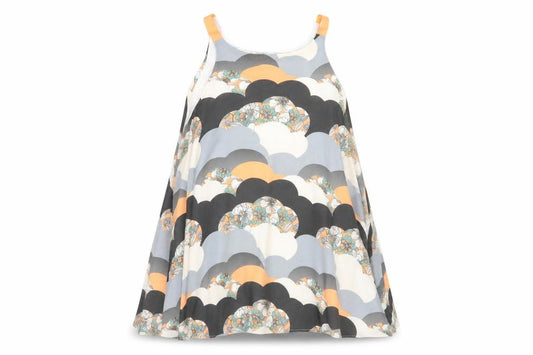 Front view of Next women’s multicoloured geometric basic blouse, size UK 8