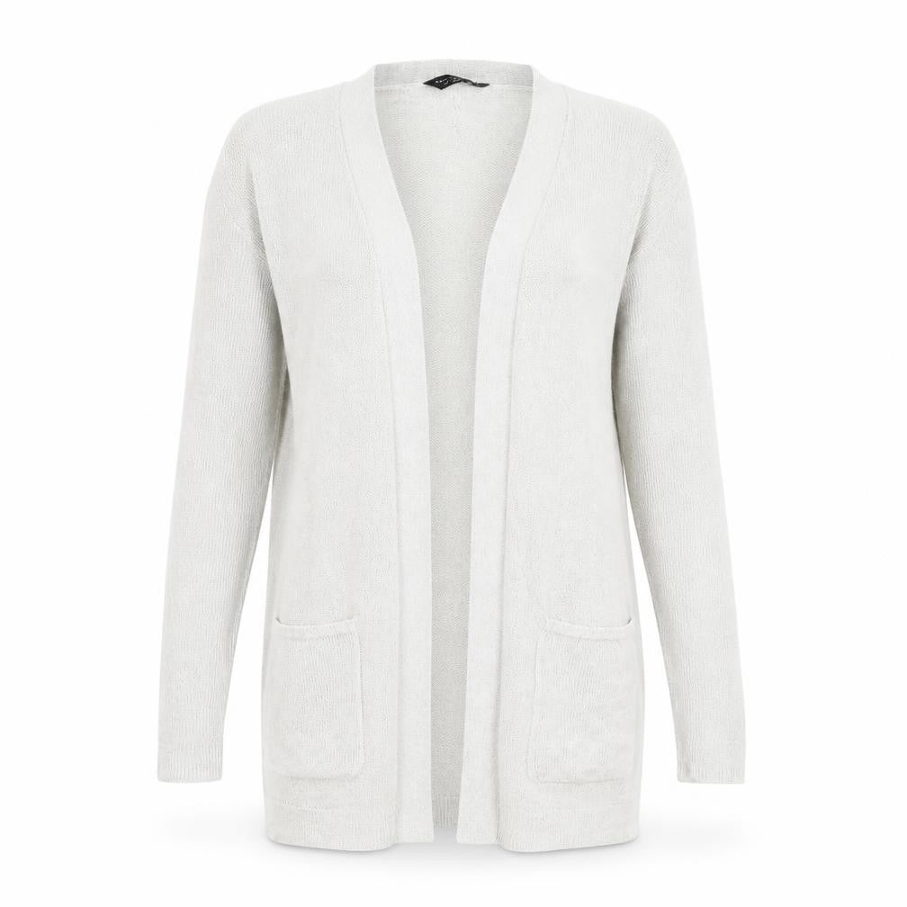 Dorothy Perkins Womens Silver  Knit Cardigan Jumper Size 10