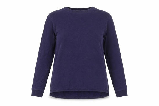 Front view of ASOS women’s purple jumper, size UK 8