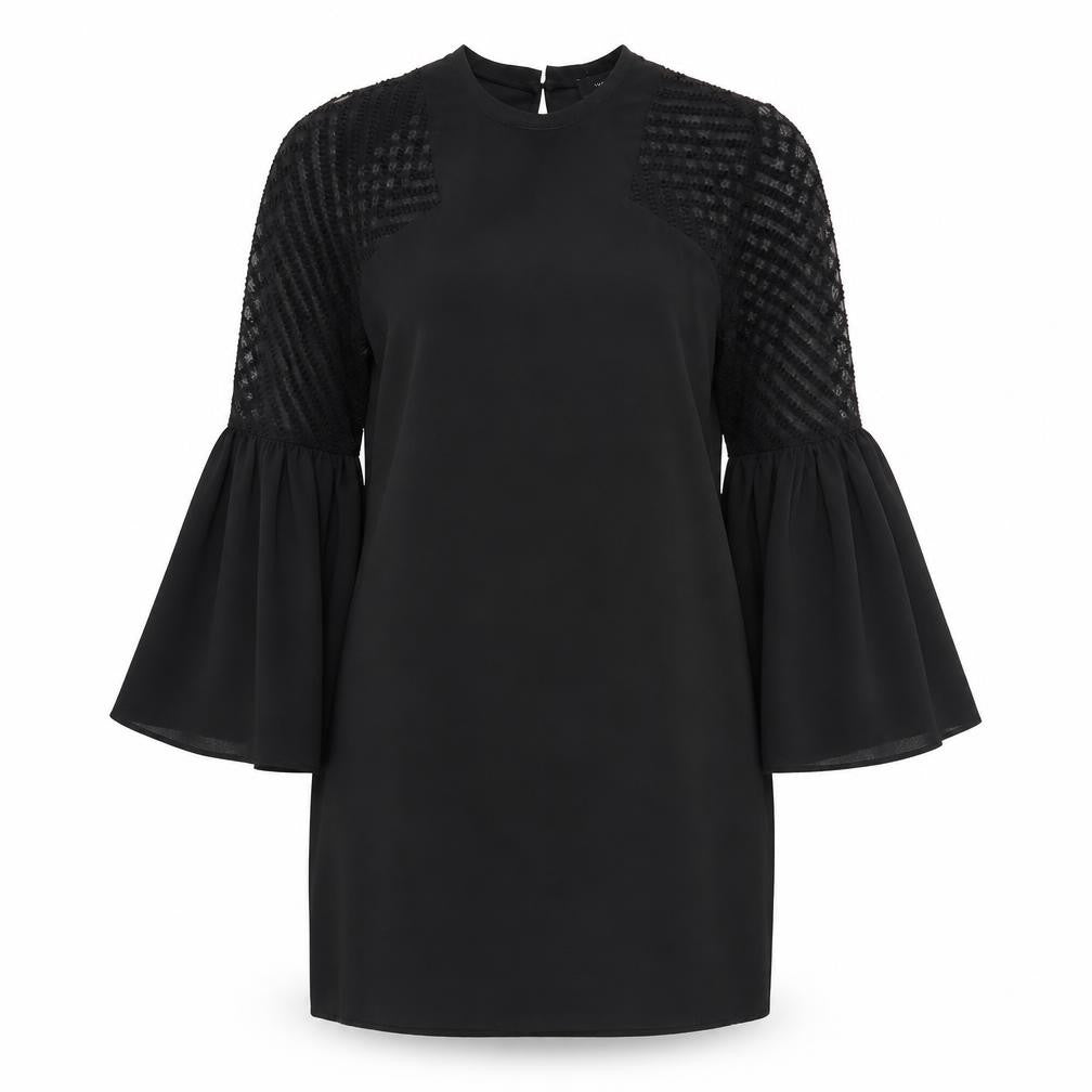 Front view of Primark women’s black fit & flare, size UK 10