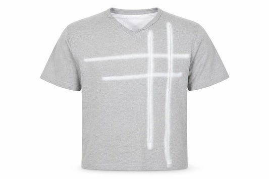 Front view of Cedarwood State men’s grey t-shirt, size S