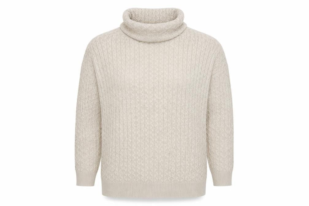 Front view of H&M women’s brown knit jumper, size S