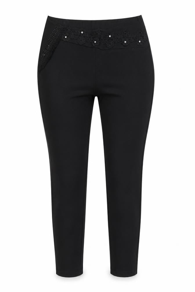 LD stye Womens Black   Trousers  Size M L25.5 in