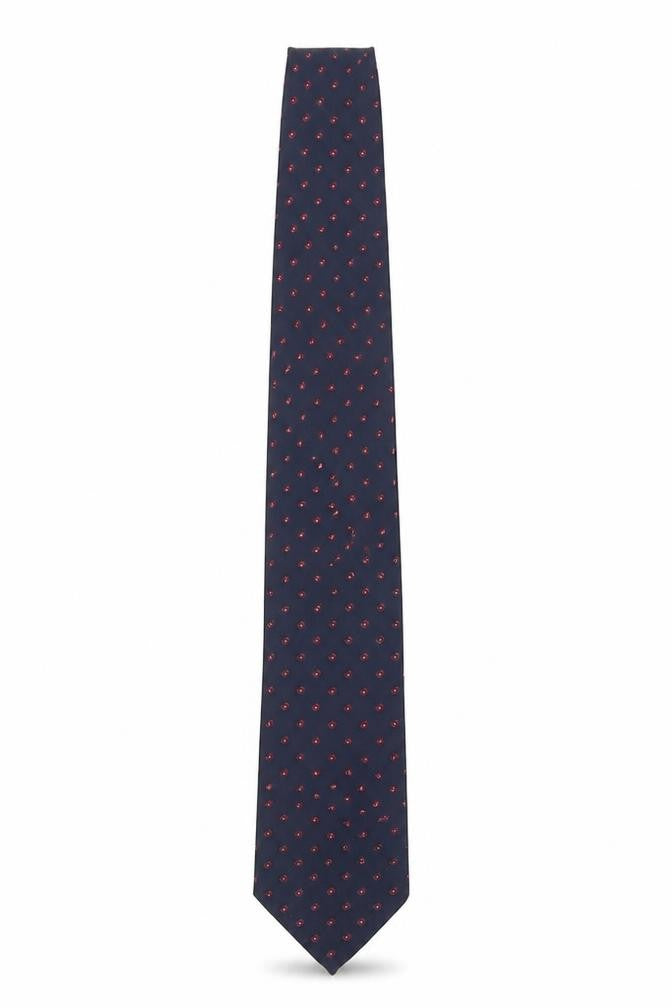Front view of St Michael men’s blue paisley pointed tie one size
