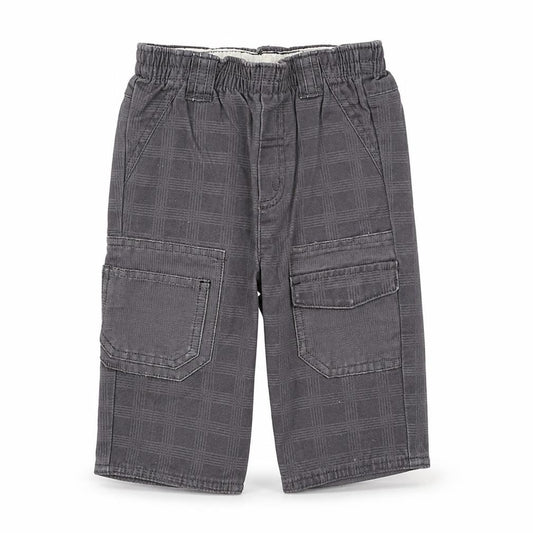 Front view of Orchestra boys’ grey cropped trousers, size 12, months
