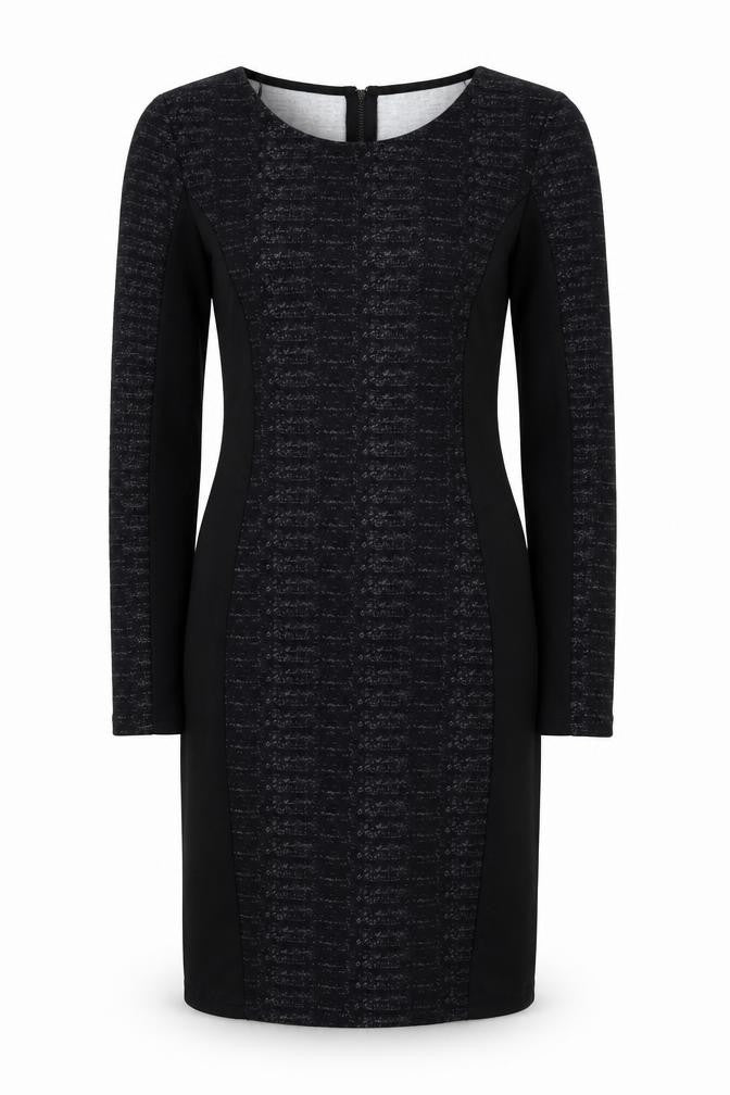 Front view of H&M women’s black bodycon, size UK 38