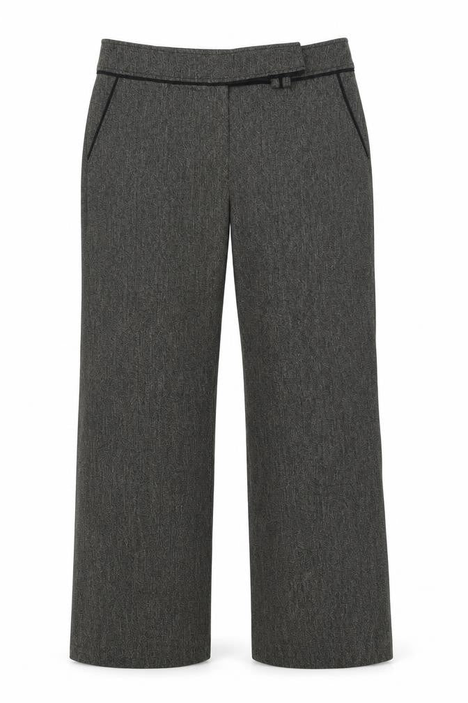 Front view of Marks & Spencer women’s grey sweatpants, size UK 14, 30-inch leg
