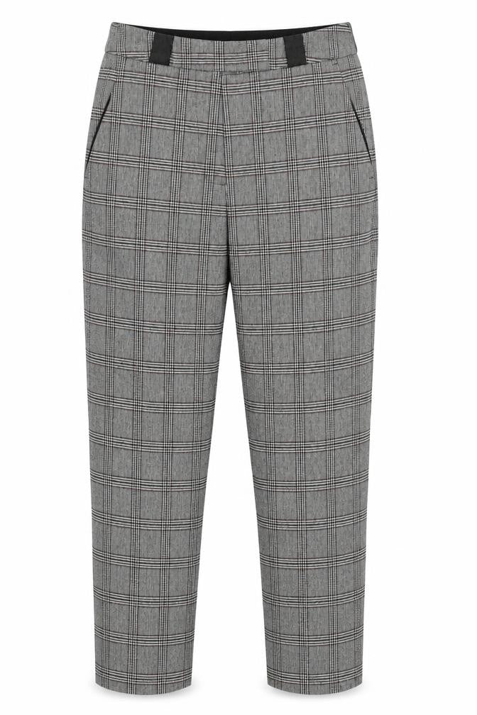 Baukjen Womens Grey Check  Trousers  Size 6 L26 in