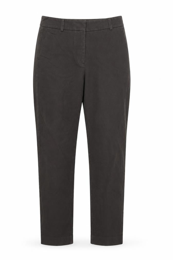 Front view of Marks & Spencer women’s blue trousers, size UK 6, 26-inch leg