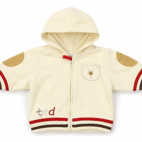 Pitter Patter Girls Beige   Full Zip Jumper Size 3-6 Months