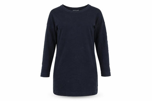 Front view of Zara women’s blue jumper dress, size S