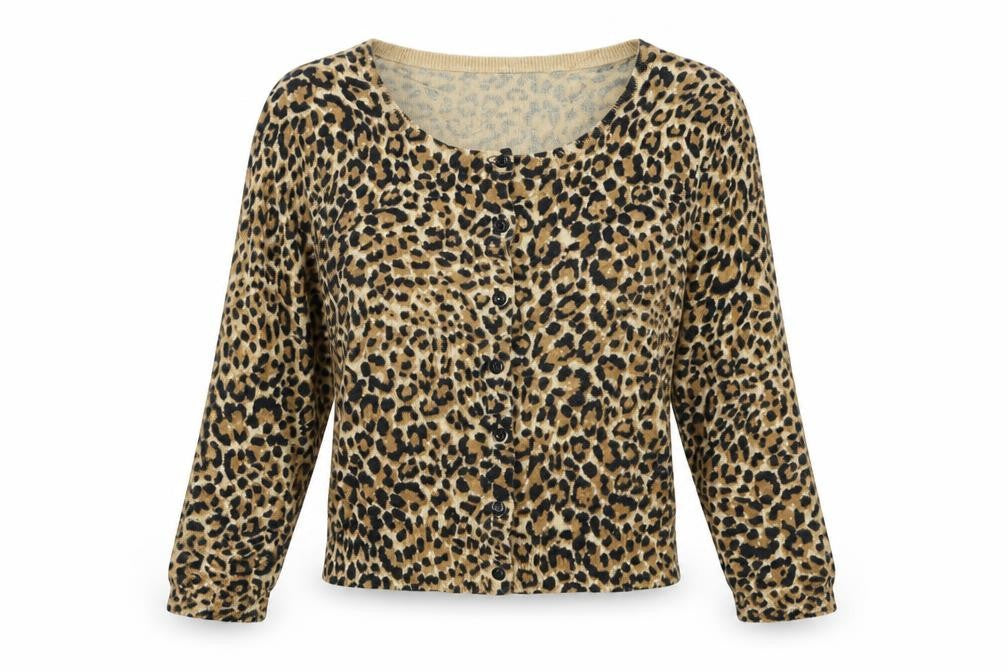 Preworn Womens Brown Animal Print  Cape Jumper Size 10