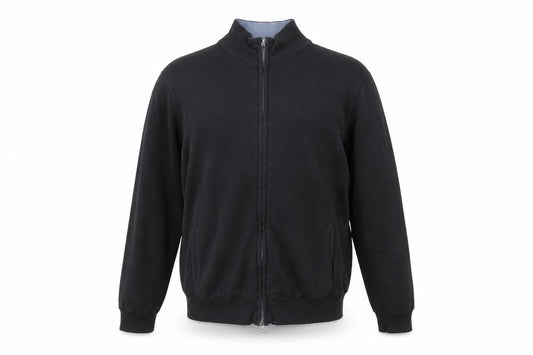 Front view of Marks & Spencer men’s black jacket, size L