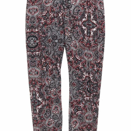Amosphere Womens Red Paisley  Trousers  Size 8 L26 in