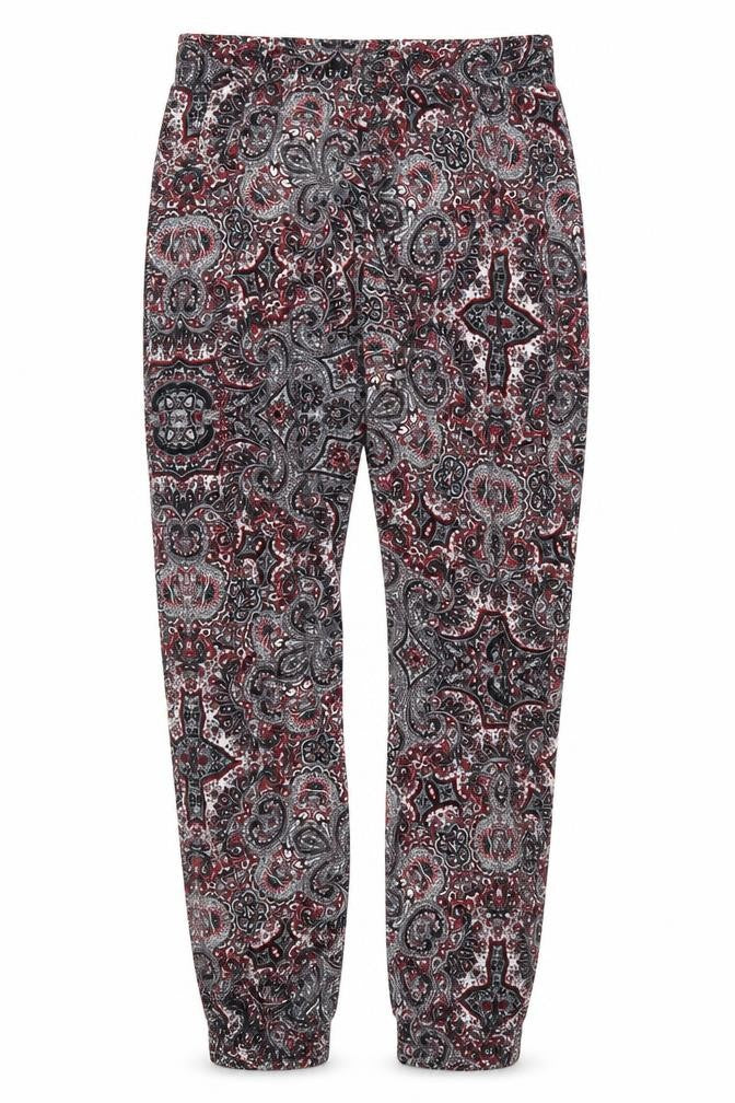 Amosphere Womens Red Paisley  Trousers  Size 8 L26 in