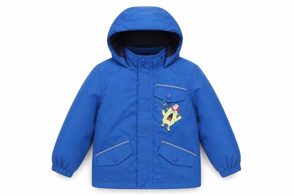 Front view of Kiko & Koko girls’ blue jacket, size 2, years