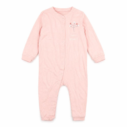 Lupliu Girls Pink  Jersey Babygrow One-Piece Size 18 Months  - Sweet Flower