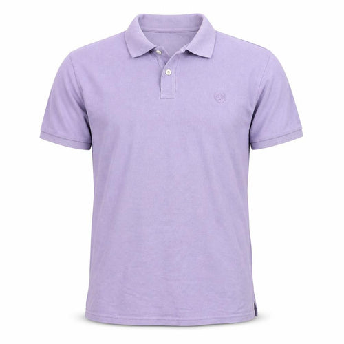 Atlantic Bay Mens Purple Batik Jersey  Polo Size L