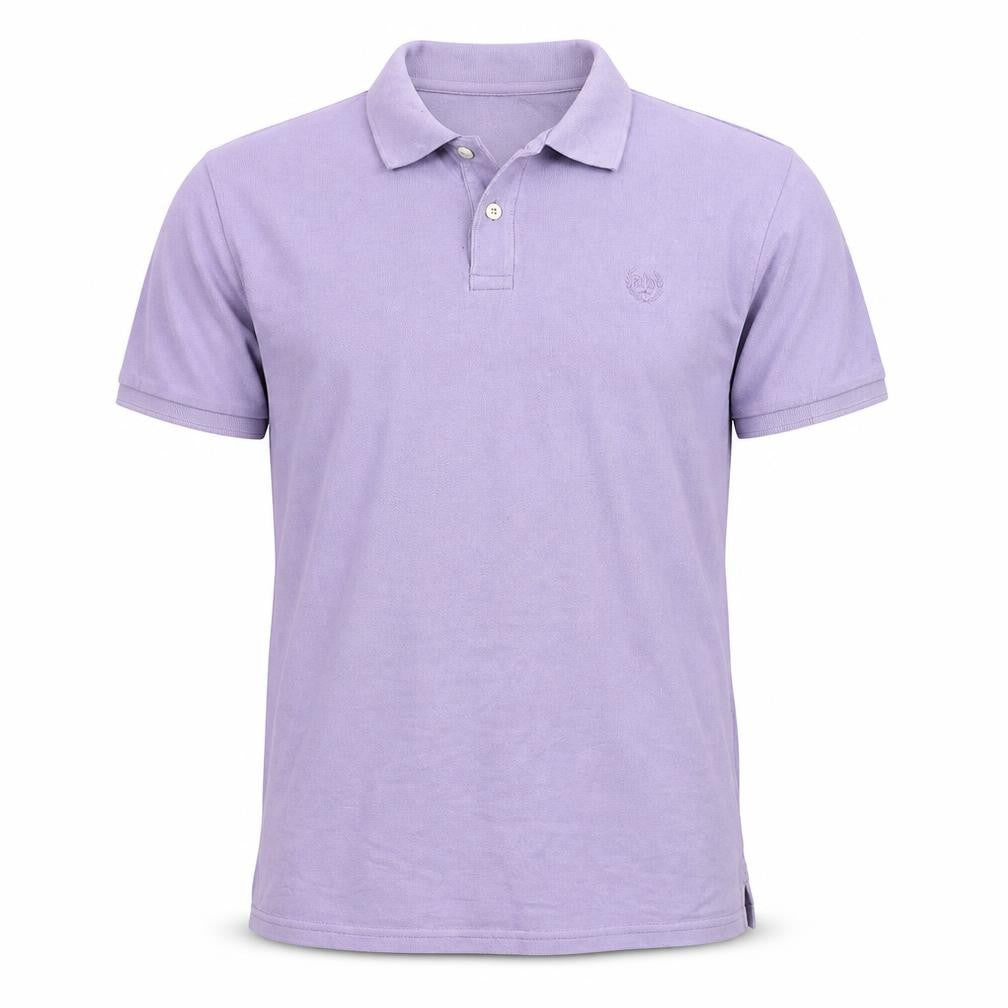 Atlantic Bay Mens Purple Batik Jersey  Polo Size L