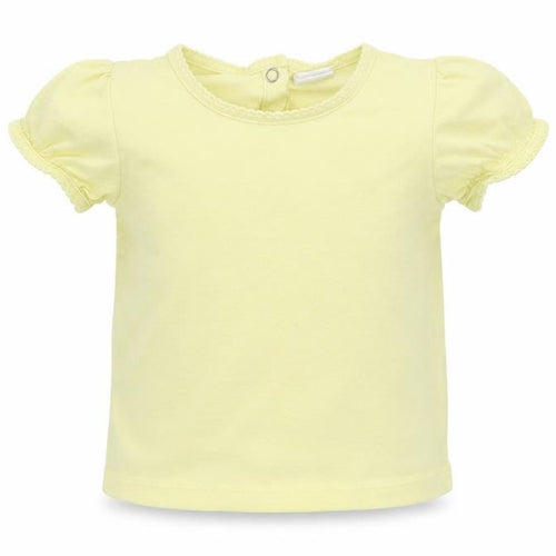 H&M Girls Yellow Polka Dot Jersey Basic T-Shirt Size 12-18 Months