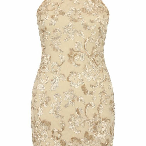 Nanana Womens Beige Floral  Bodycon  Size 10