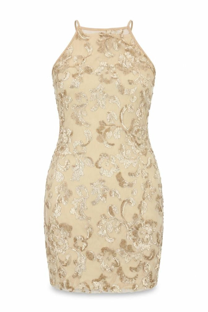 Nanana Womens Beige Floral  Bodycon  Size 10