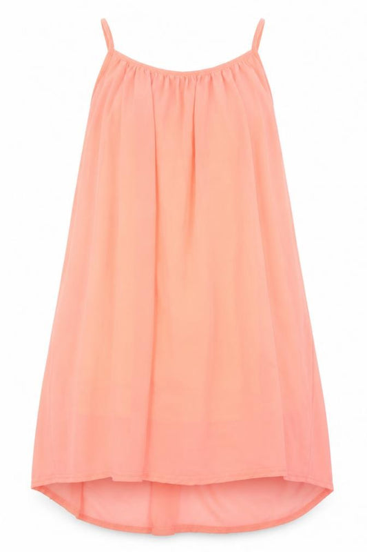 Front view of Vicabo women’s orange jumper dress, size L