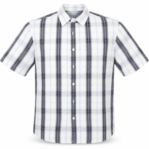 Urban Spirit Mens Blue Plaid   Button-Up Size M