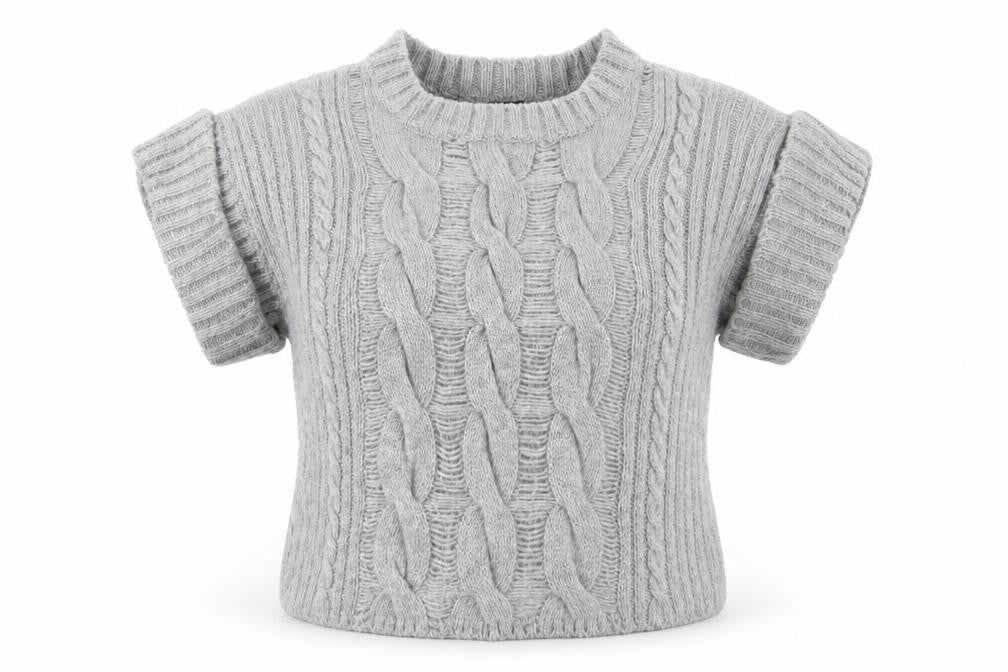 Front view of F&F women’s grey jumper, size UK 14