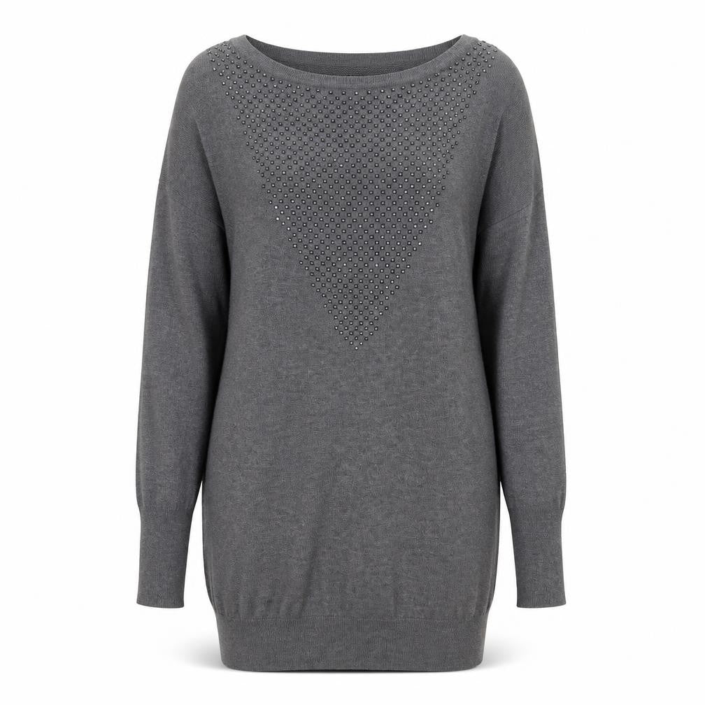 Wallis Womens Grey Geometric  Jumper Dress  Size S