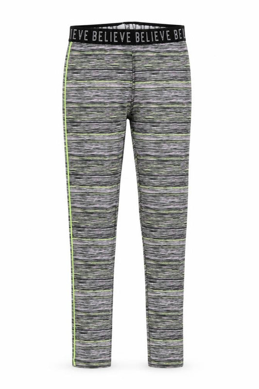 Front view of Tu girls’ multicoloured striped jegging trousers, size 11, years - leggings