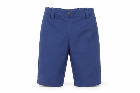 Front view of Y&Z girls’ blue capri leggings, size 3-6, months
