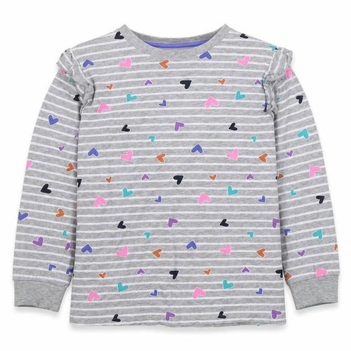 starry eyed Girls Grey Colourblock  Pullover Jumper Size 12 Years