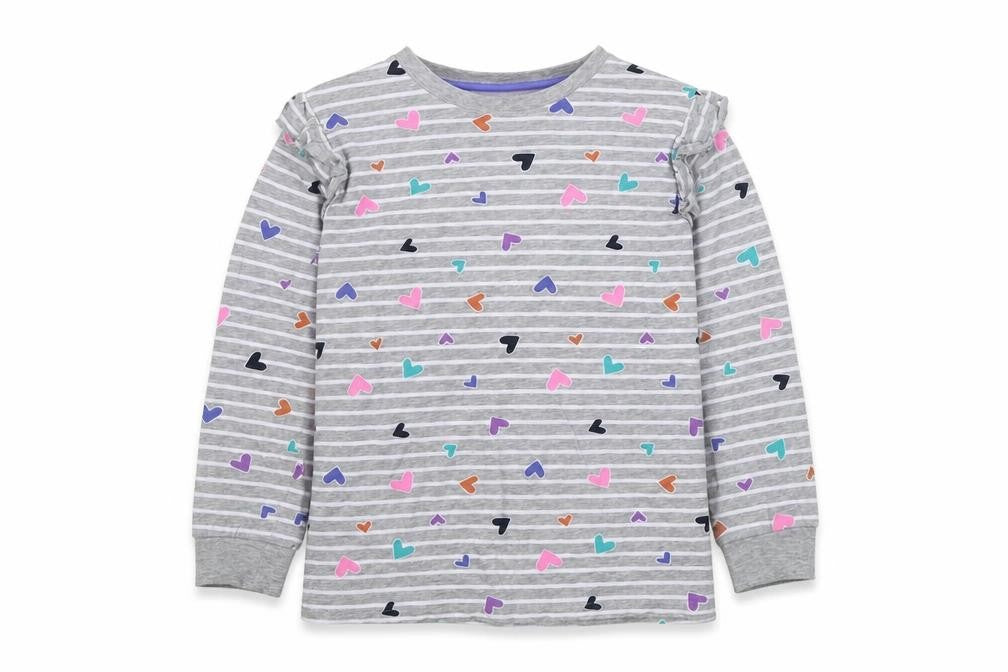 starry eyed Girls Grey Colourblock  Pullover Jumper Size 12 Years