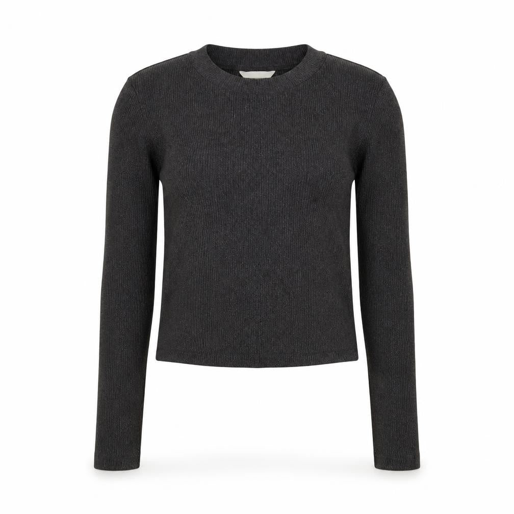 Front view of H&M women’s grey jumper, size S
