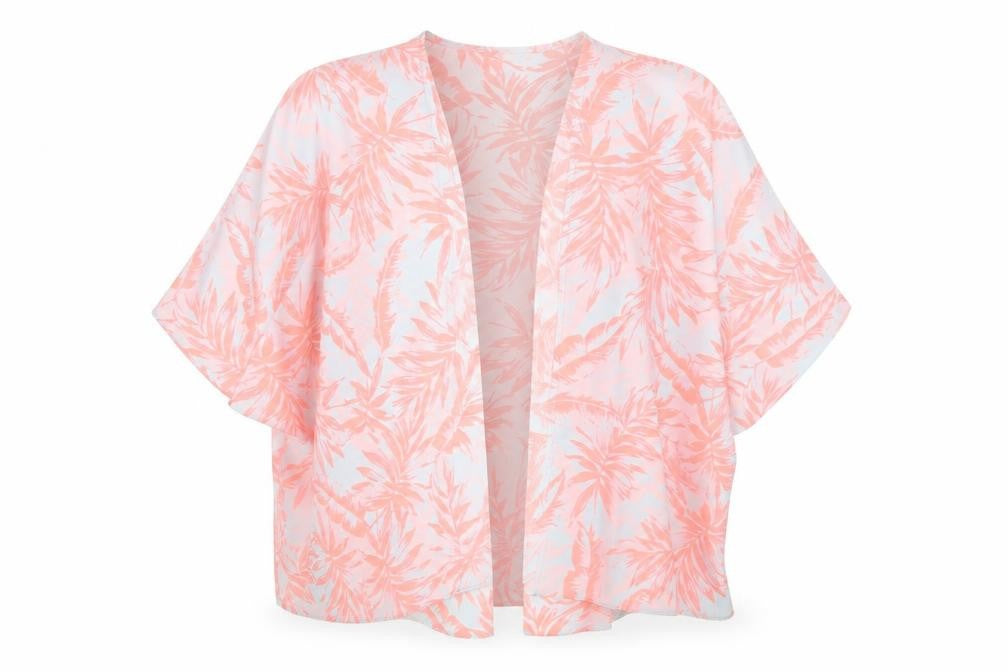 New Look Womens Green Floral  Cardigan Jumper Size 14  - leaf pattern