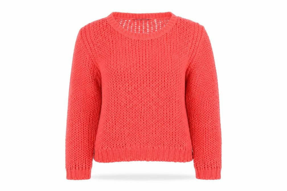 Dorothy Perkins Womens Red  Knit Pullover Jumper Size 14