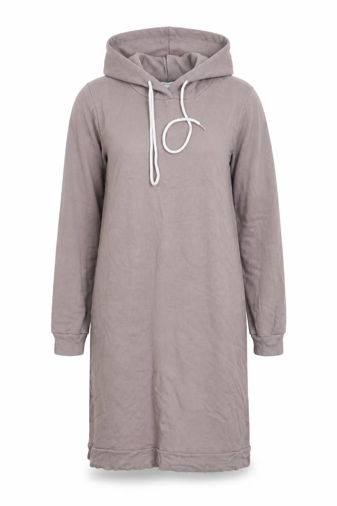 Front view of Select women’s grey jumper dress, size UK 10