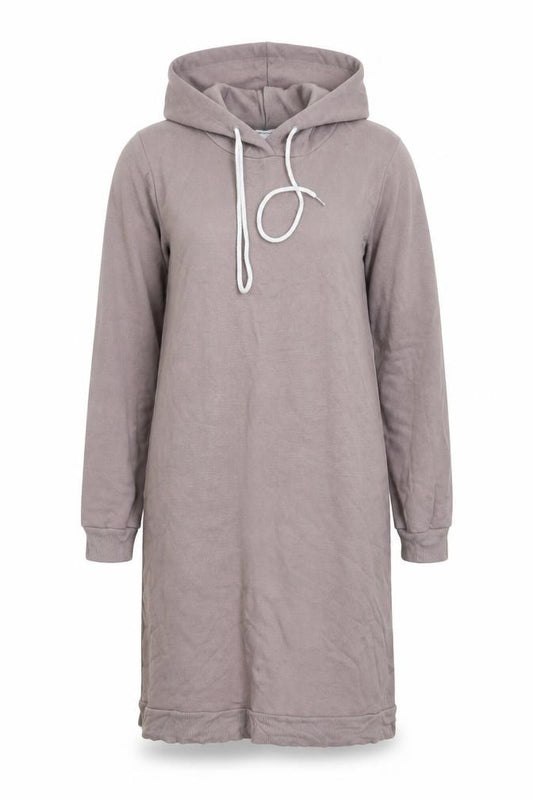 Front view of Select women’s grey jumper dress, size UK 10