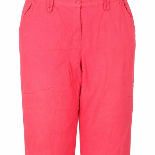 Being Casual Womens Red   Capri Trousers Size XL