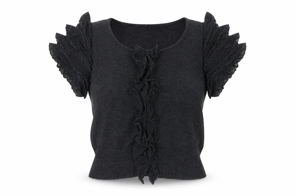 Front view of Marks & Spencer women’s grey basic t-shirt, size UK 10